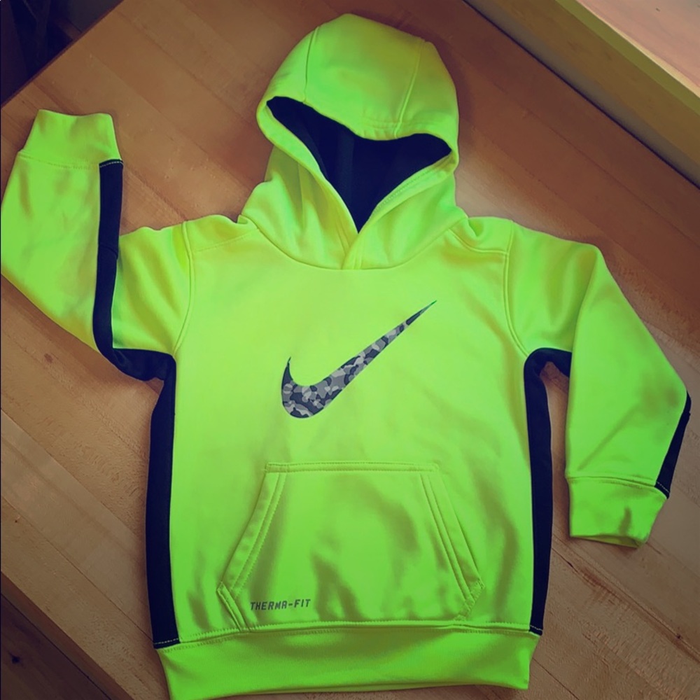 UNISEX •toddler Neon Nike Hoodie